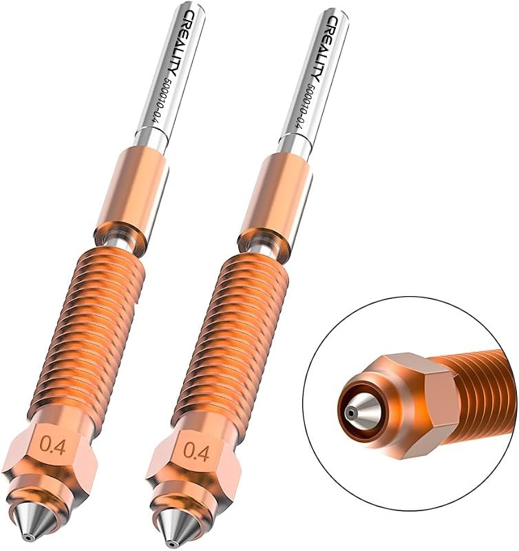 Creality K2 Plus Nozzles, Original Creality K2 Combo Hotend Nozzles, Extruder Replacement Nozzles Kit with Titanium