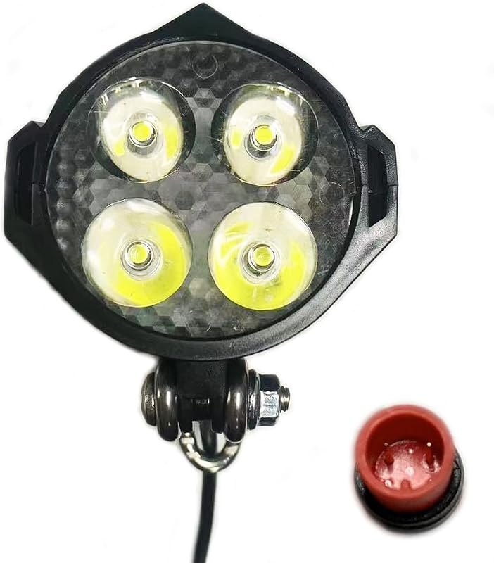 Ebike Headlight 12V-60V Super Bright LED Light for Electric Bike Scooter Mountain Bike Light for Night Riding