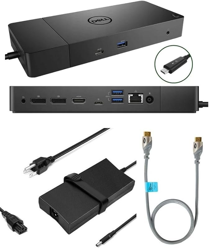 Dell Docking Station WD19S 180W Dual Monitor with 130W Power Delivery USB-C + HDMI + Dual DP Port - Ultimate Computer