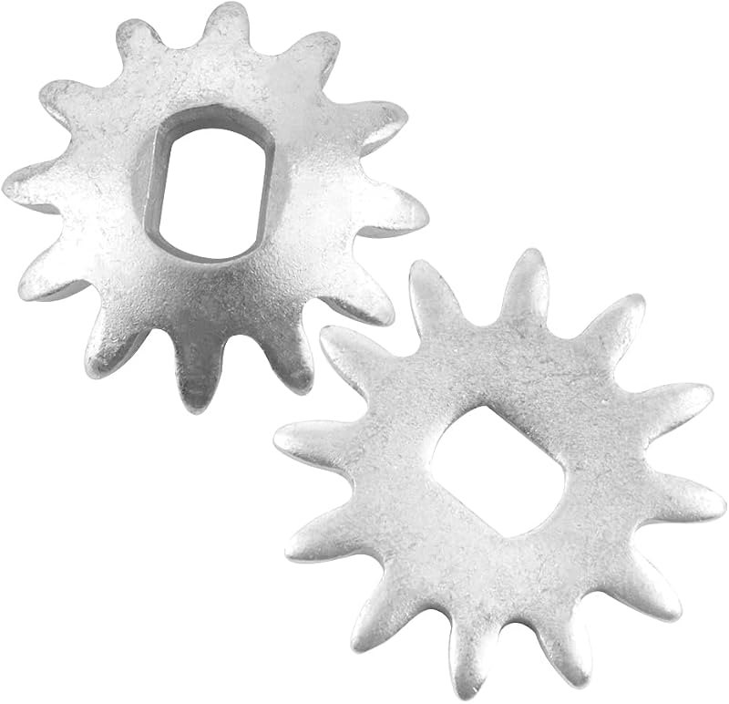 3 Ton Horizontal Hydraulic Jack Gear Repair Parts 2 Pack Metal Jack Gear Accessories with Handle Grip Replacement for