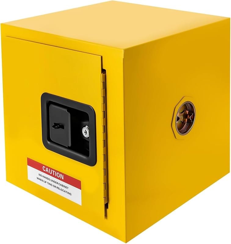 Flammable Safety Storage Cabinet 13"x13"x13" Industry Hazardous Materials — Chemicals and home supplies that ear for