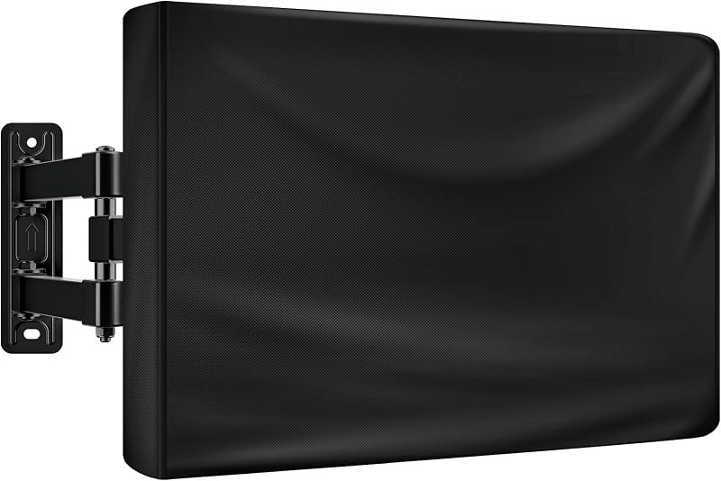 Outdoor TV Cover 60-64 Inch, TV Display Protector, Waterproof and Weatherproof Outside Flat Screen Cover (58''W x
