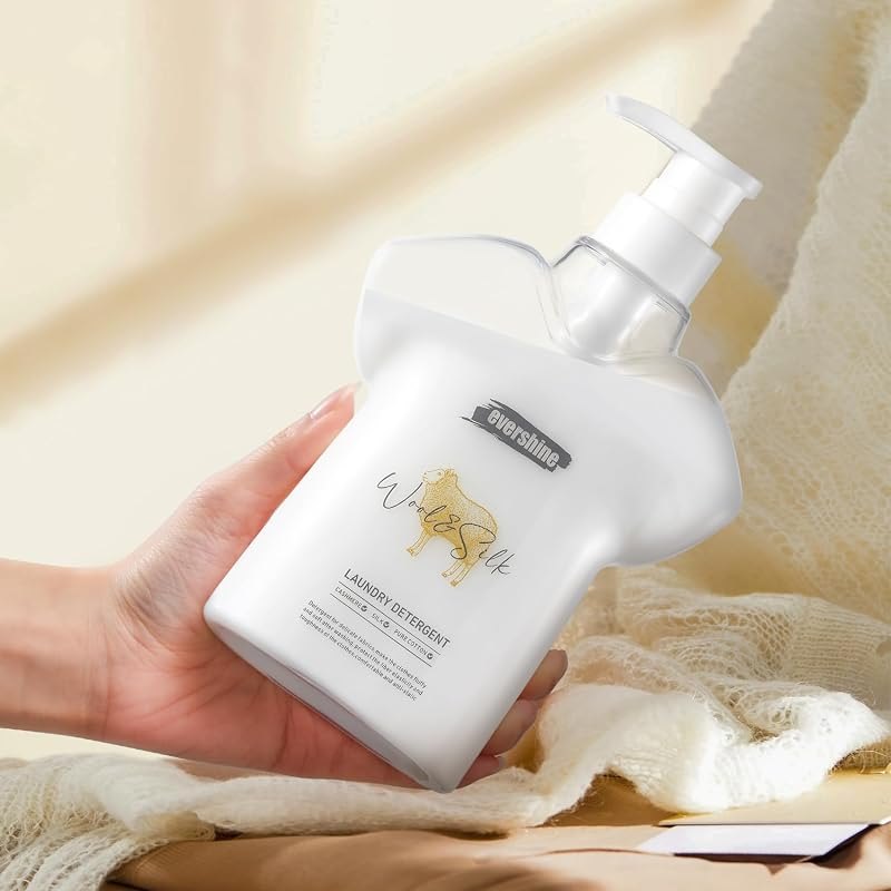 Wool & Silk Laundry Detergent Delicate Laundry Detergent Double Concentrated, Botanical Formula Safe for Wool