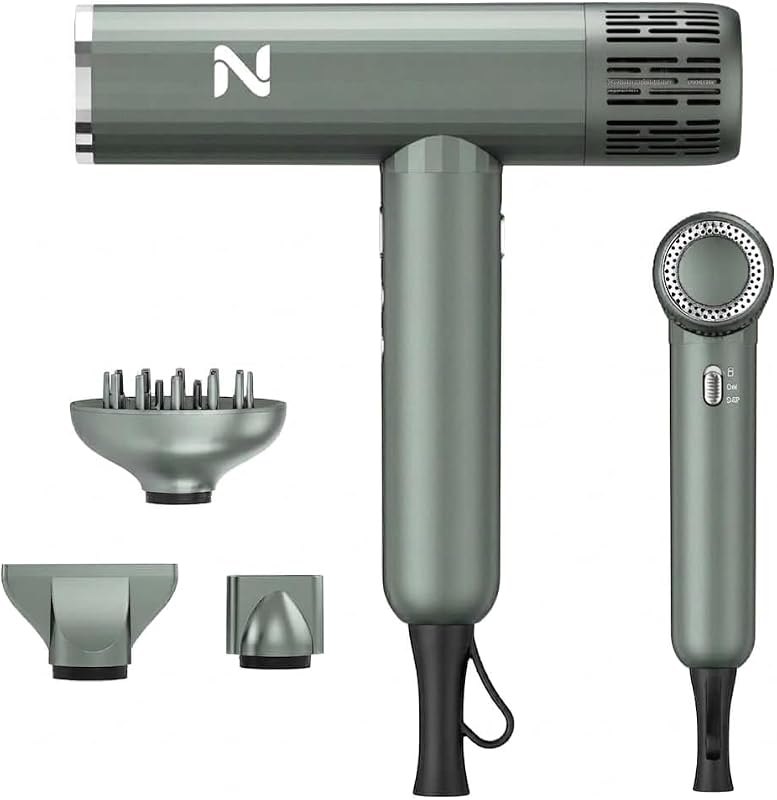 Natrial Hair Dryer with Diffuser, 1600W High-Speed Blow Dryer for Women — best lightweight blow dryer for lightweight