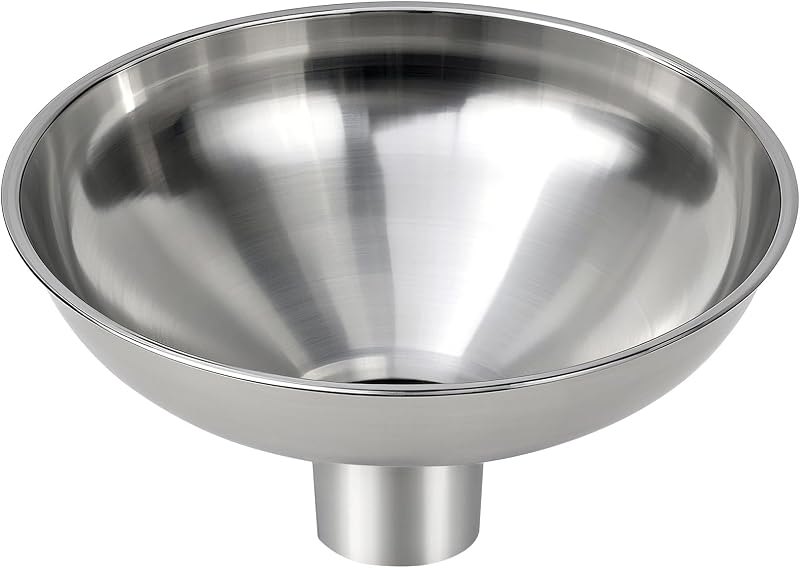Kitchen Funnel, Stainless Steel funnels for Kitchen use Filling Bottles, one-piece Funnel is Seamless and can be Used