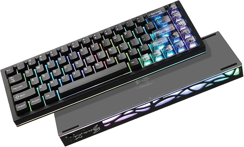 YUNZII AL65 Wireless Mechanical Keyboard, Full Aluminum CNC,Support QMK/VIA Software Gasket Structure,60% Hot