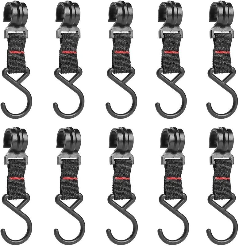 10 Pack Grill Swing Hooks Replacement Campfire Grill Stand Hanging Hook Clips Rod Clamp Hanger Organizer for Campfire