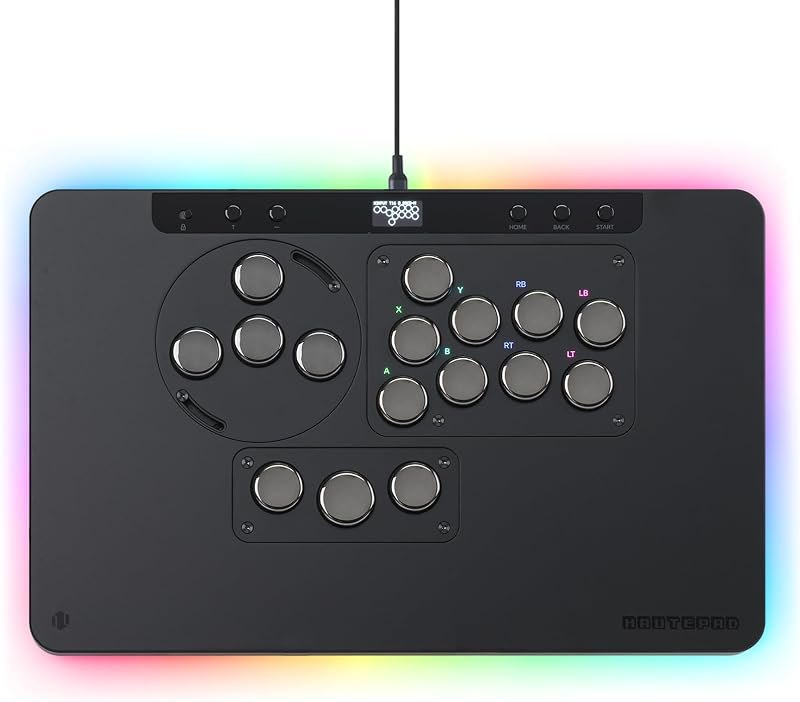 Haute42 Leverless Controller for Arcade Gaming: X1 Low Profile - Three Removable Modules - Extra Large Form Factor -
