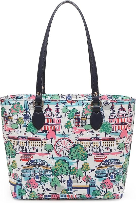 Tote bags for women, tote purse, nylon tote bag, with zipper and pockets, waterproof — work tote bag for work tote bag