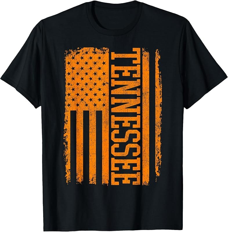 Classic TN Orange Print Retro Varsity Vintage Tennessee T-Shirt — The best New Years products on amazo for new years