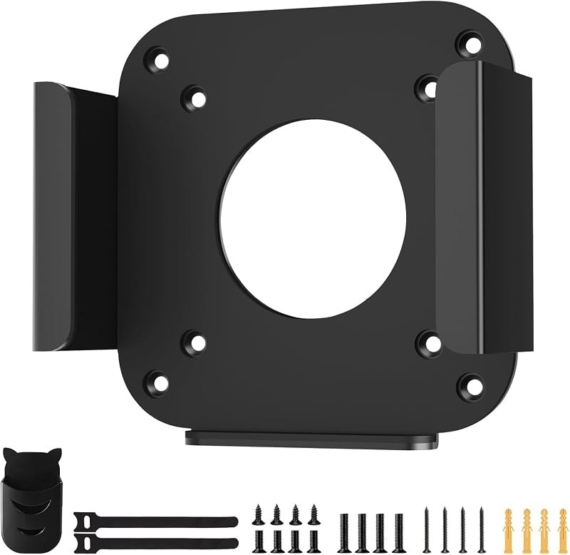 Mount for Mac Mini M4/M4 Pro 2024 VESA/Wall/Under Desk Mount for Mac Mini M4 Metal Mounting Bracket Compatible with