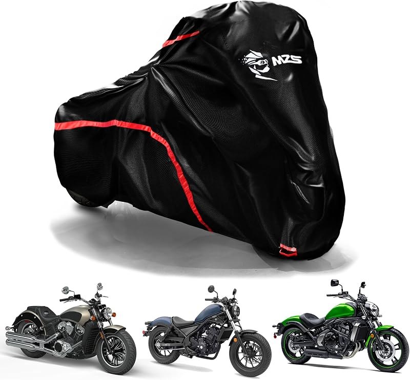 MZS 420D Waterproof Motorcycle Cover for Rebel Shadow Vulcan Scout V Star — motorcycle cover lock for motorcycle cover