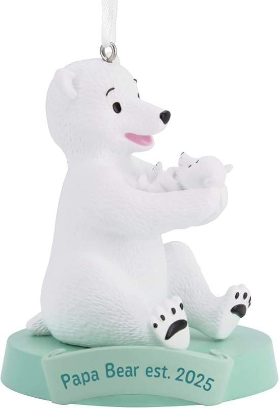 Hallmark Papa Bear New Dad 2025 Christmas Ornament, Gifts for Dads — The best New Years products on amazo for new