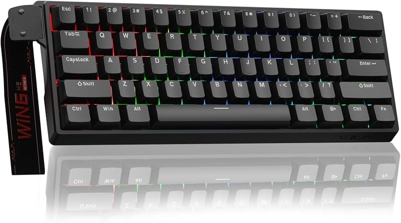 Aula WIN60 HE - 60% Mechanical Gaming Keyboard Wired, Magnetic Switch Hot Swappable, Adjustable Actuation Rapid