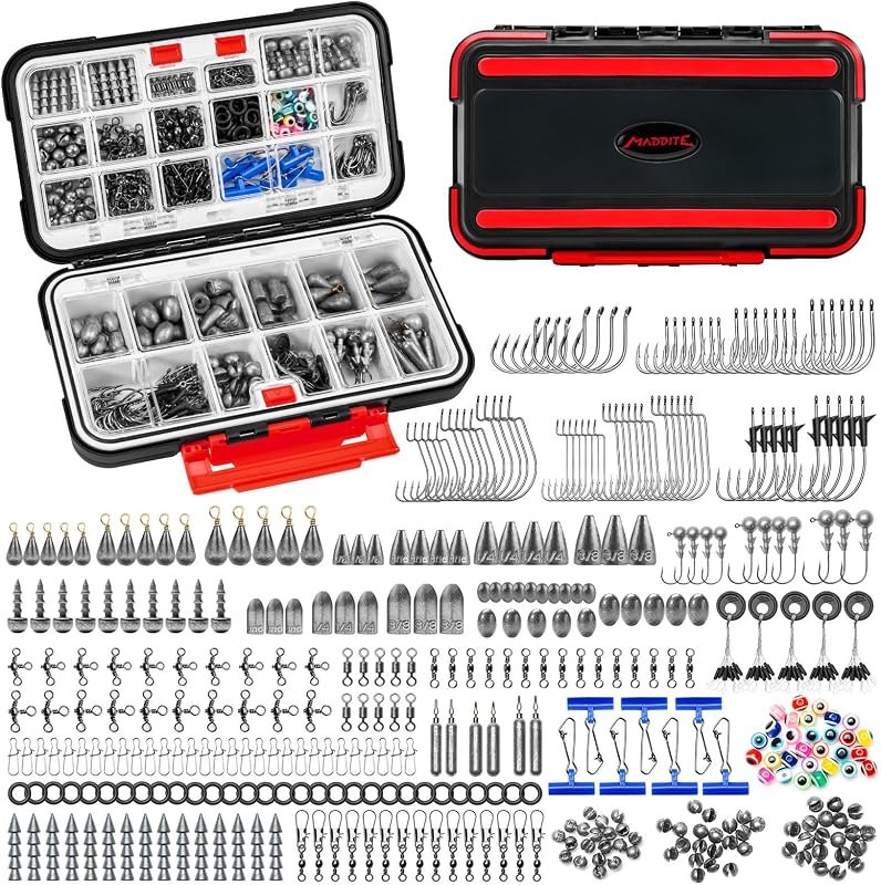 MadBite by KastKing Compact Fishing Tackle Kit for Bass Trout Panfish — Tackle that does not rust in the tra for