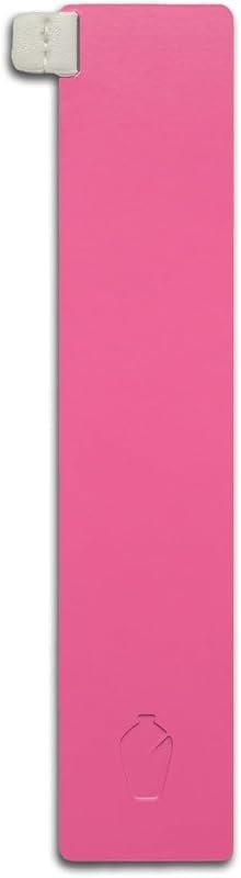Alabaster Matte Pink Bookmark - 7.375" x 1.125" Bible Study Accessory with Debossed Logo and Soft Leather Tab, Ideal