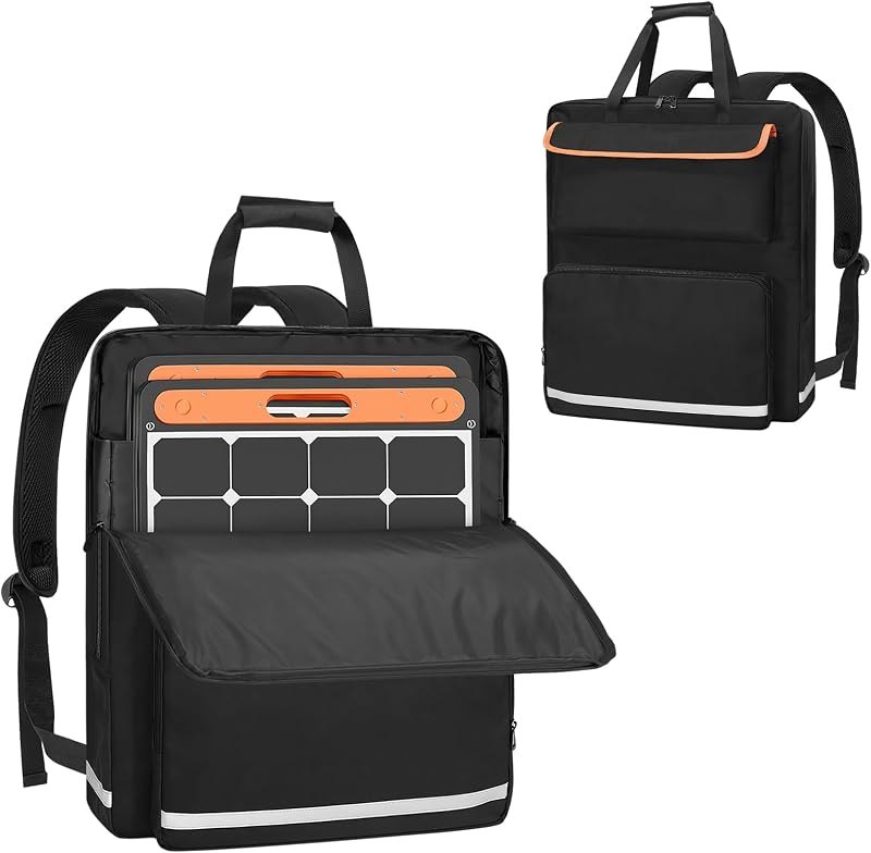 Solar Panel Storage Bag, Padded Carrying Case for Jackery SolarSaga 100W, 100X, 200W - Travel-Friendly with