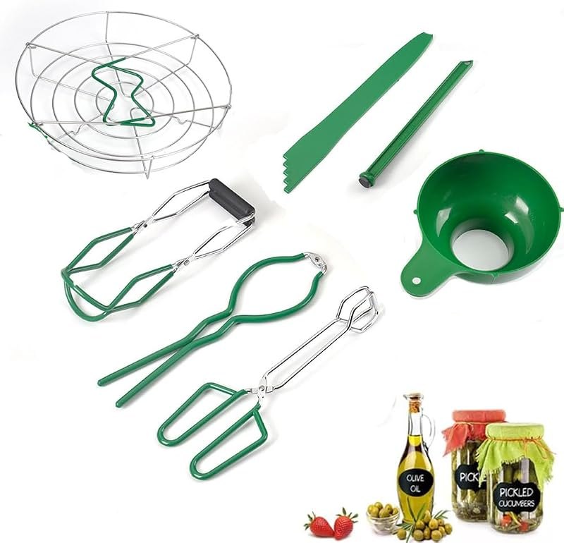 Canning Supplies Starter Kit 7-Piece Supplies Kit Canning Tools Equipment Canning Pot Set Included Canning