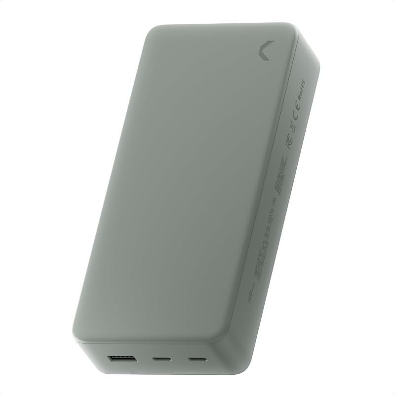 Clemm Portable Charger 30000mAh, Power Bank for iPhone, Samsung, iPad & Laptops, 3 Ports (USB-A + 2× USB-C), Quick