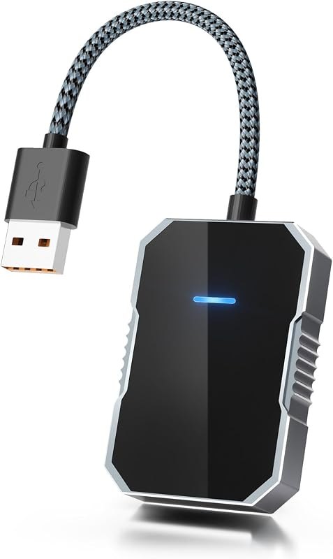 Wireless carplay Adapter for iPhone 2025, Wired CarPlay to Wireless, Mini Car Play Dongle for Phone,Instant