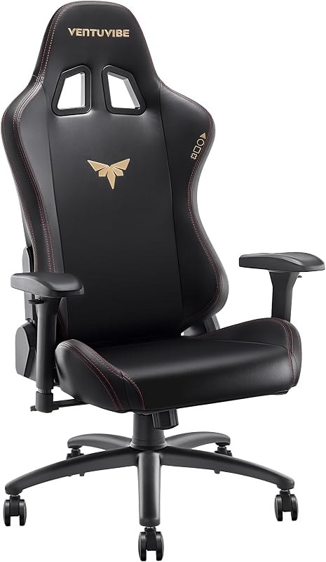Gaming Chair 4D Adjustable Armrests - 170° Reclining & 320lb Capacity, High Back Ergonomic Computer Chair with Lumbar