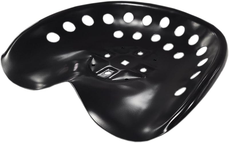 4th Gen Metal Tractor Seat (Black) Made in USA — universal tractor seat for tractor seat cushion