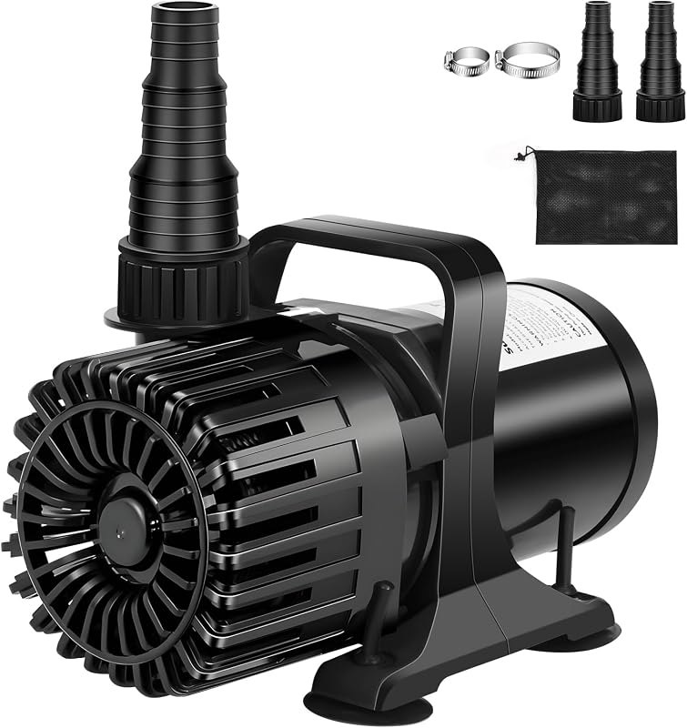 1800 GPH Pond Pump, 100W for Fish Ponds, Fountains & Waterfalls — Liners, leak seal, pumps, and pond g for liners leak