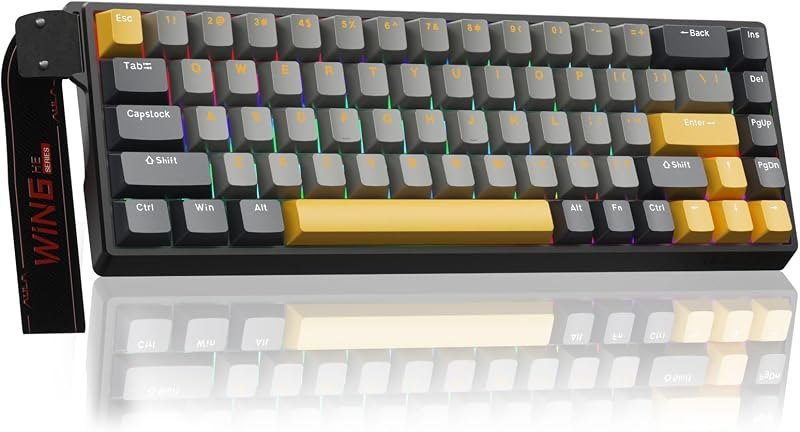 AULA WIN68 HE MAX - Hall Effect Gaming Keyboard with Magnetic Switch, Adjustable Actuation Fast Trigger Mode, 8KHz