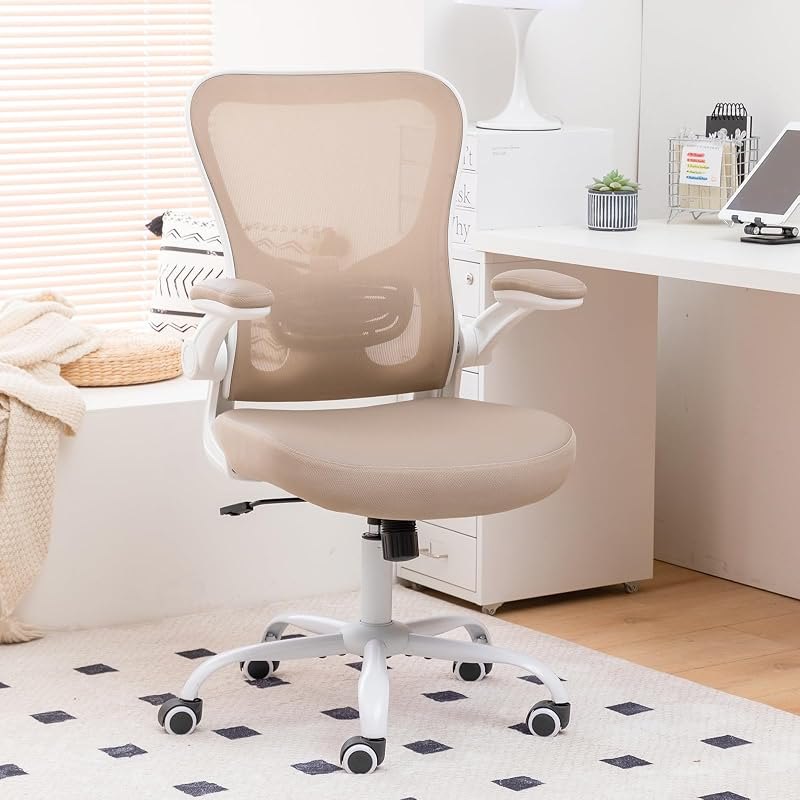 Ergonomic Office Chair,PU Leather Swivel Desk Chair with Lumbar Support,Adjustable Height Executive Task Chair with