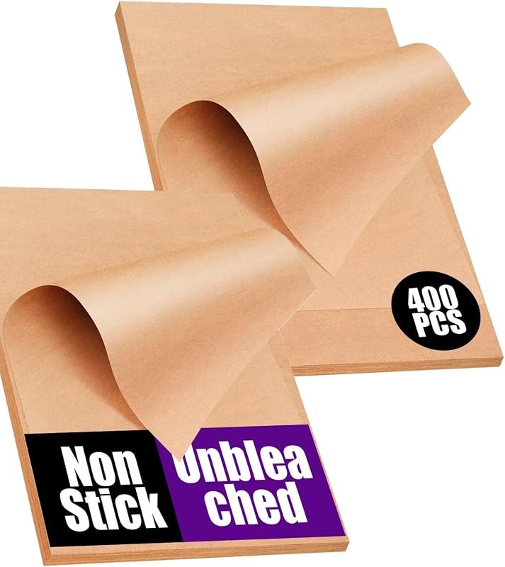 400PCS Unbleached Parchment Paper Sheets for Baking 12x16 Inches, Non-Stick and Non-Toxic Pre-cut Parchment Sheets for