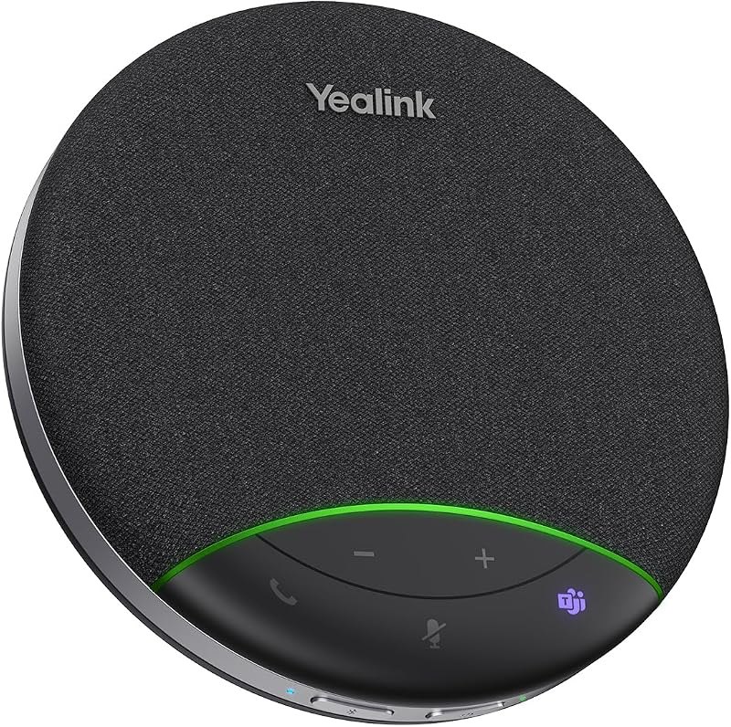 Yealink Sp92 Conference Speaker and Microphone Teams Certified Mic with Al Noise Cancelling 20H Call Time USB