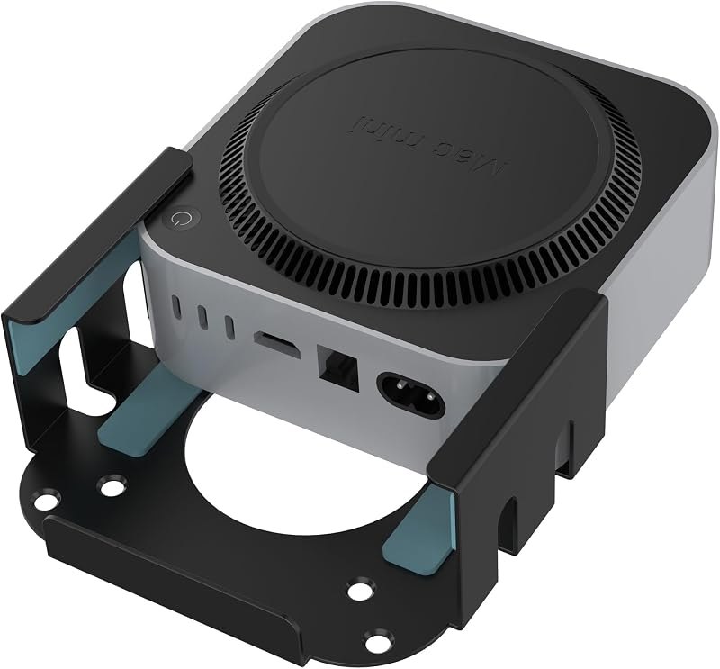 Monzlteck Mac mini M4-M6 Pro Under Desk/Wall/VESA Mount, Heavy-Duty Steel — mini wall mount for mini wall mount