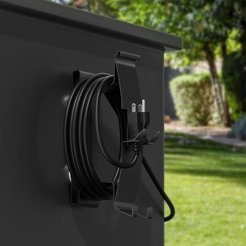 All-Metal Magnetic Power Cord Organizer with Strong Magnet, Coinicxcel Cable Holder for Most Wood Pellet Grill Smoker