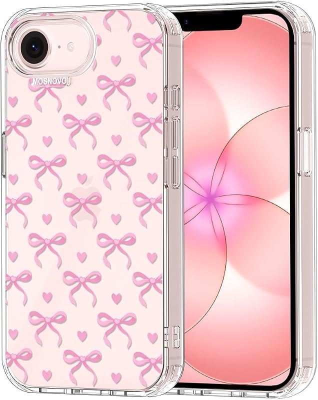 MOSNOVO for iPhone 17e Case/iPhone 16e Case, Shockproof Military-Grade Protection 6.6ft Drop Tested, Clear Phone Case