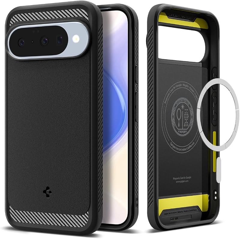 Spigen for Pixel 10/10 Pro Case, Rugged Armor MagFit (2025) [Designed for Pixelsnap, Compatible with MagSafe