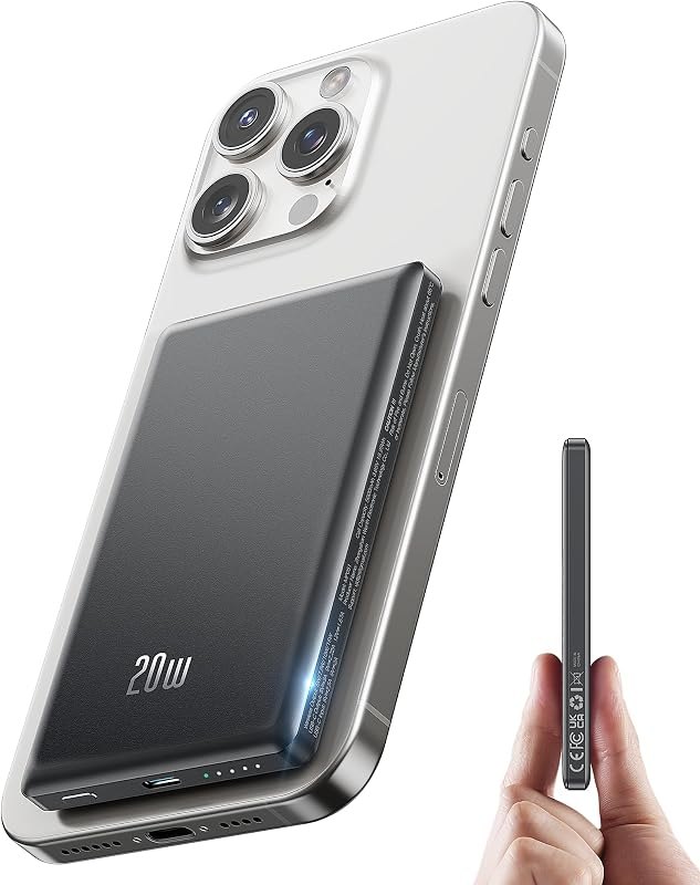 for Magsafe Power Bank iPhone, Ultra Slim Magnetic Portable Charger 5000mAh — power bank for iphone charger