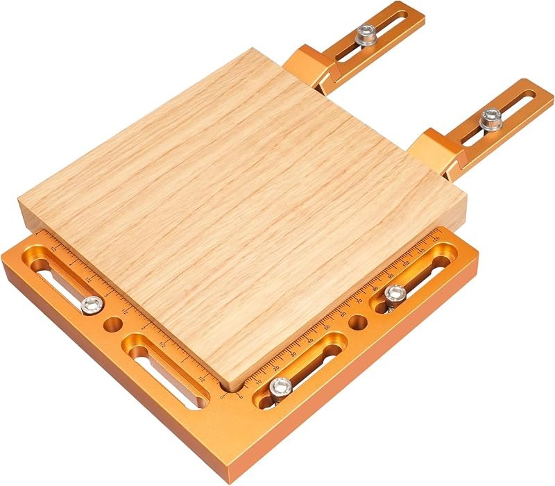 CNC Workpiece Positioning Fixture, CNC Vise Clamps for T-Slot & Perforated Tables - Woodworking Fixture with