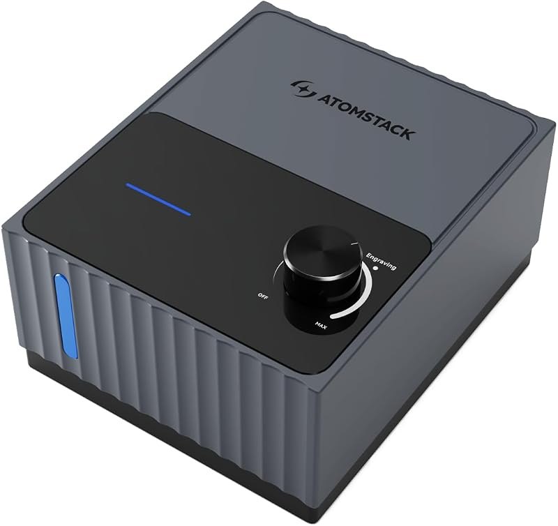 ATOMSTACK F80 Air Assist 10-60 L/min Laser Air Support Pump for Laser Cutters Airflow Engraver Faster and Deeper