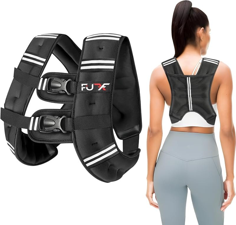 FUFF Weighted Vest Woman, 12 LB Womens Weight Vest for Walking, Strength Training Weight Vests for Female Men