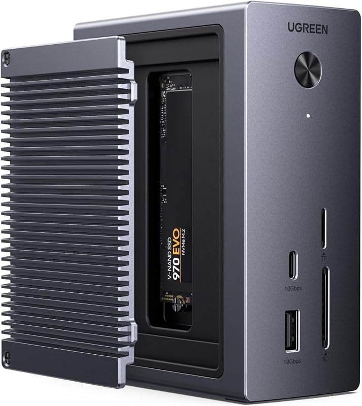UGREEN Revodok NVMe 10-in-1 Docking Station 4K@60Hz HDMI — Hubs, docks, SSDs, webcams, keyboard for hubs docks ssds