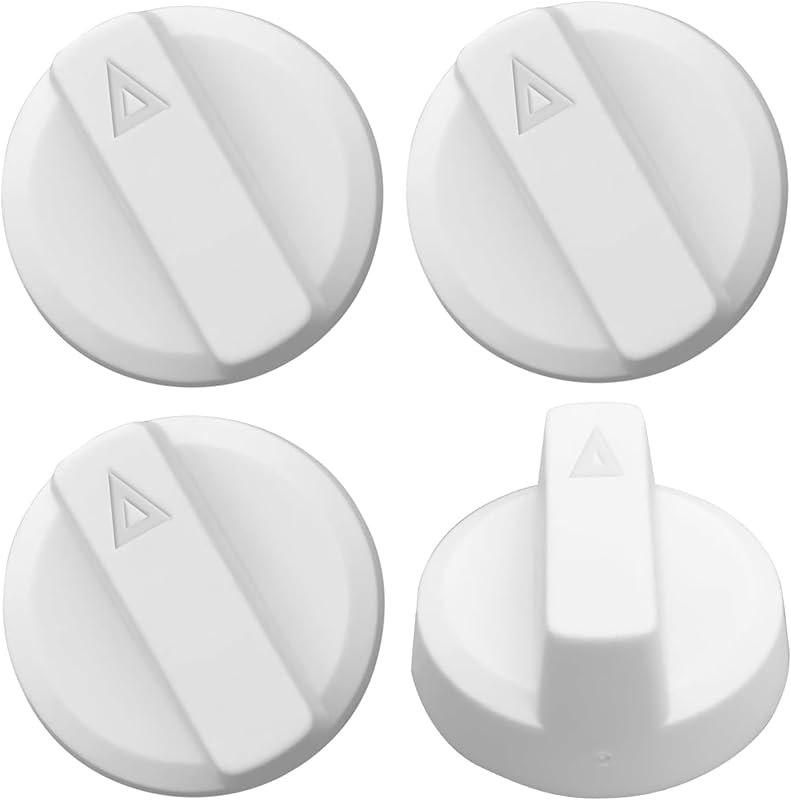 4 Pcs White Bidet Seats Plastic Knob Fits Luxe Bidet Neo 120 & Neo 185 — best bidet attachment for bidet attachment