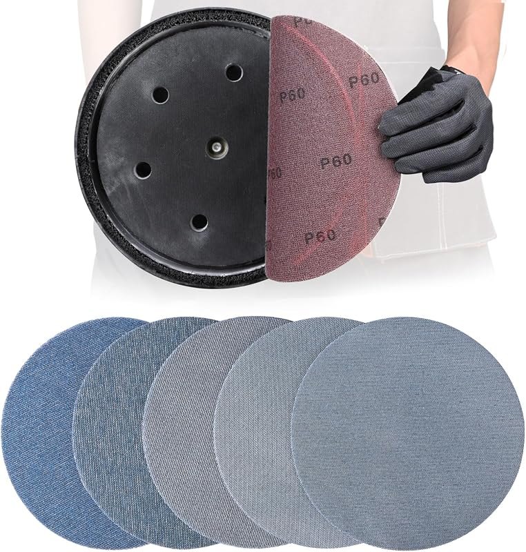 25Pcs 9 Inch Ceramic Mesh Sanding Disc Assortment for Drywall Sander — best woodworking discs for woodworking discs