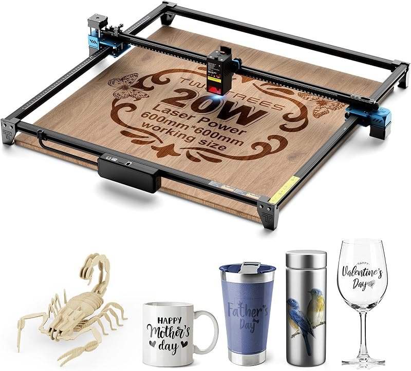 Twotrees TTS-20 Max 20000mW Laser Engraver and Cutter Machine — Laser cutters and engravers, without for laser cutters