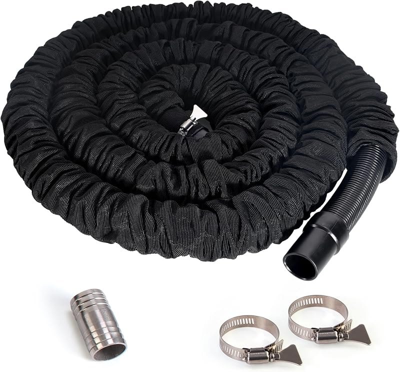 Extended 27 ft. 97521 RV sewer hose with hose protector - perfect match for Thetford Sani-Con Turbo 400S/500S/600S/700