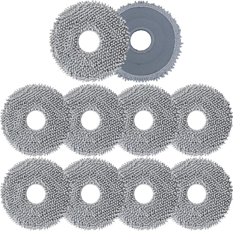10 Pack Mop Pads for Roborock Q Revo/Qrevo S/Qrevo Pro/Qrevo Plus/Qrevo Master/Qrevo Slim/Qrevo Curv/Qrevo Edge/Qrevo