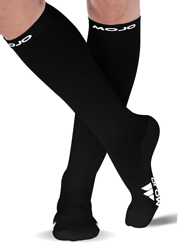 Mojo Compression Socks 15-20 mmHg for Men & Women, Support… — adult care socks kit Amazon listing