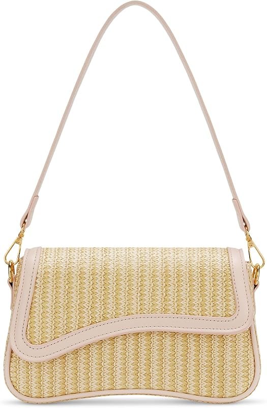 Shoulder Bag for Women Small Hobo Handbags Cute Mini Clutch Purses — woven straw bag for woven straw bag