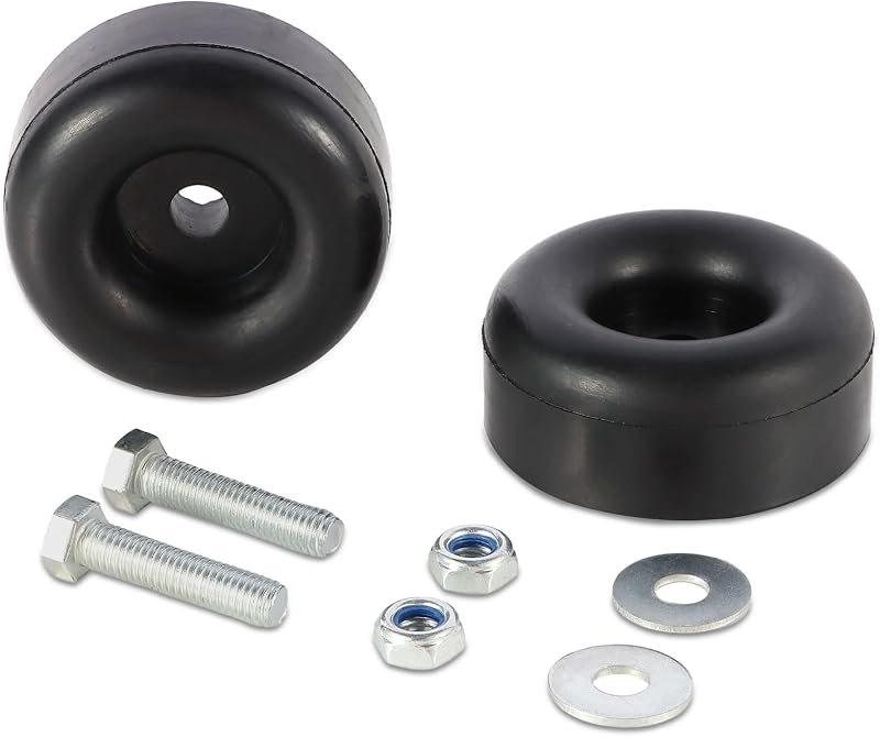 Heavy Duty Anti-Vibration Rubber Foot Pads - 1" x 2.5" Shock Absorbing Feet for Generators, Air Compressors, Pressure