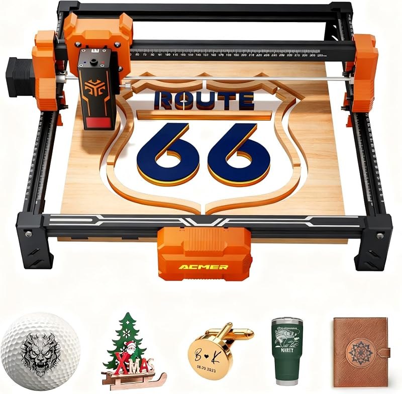 ACMER S2 Laser Engraver, 12000mW Laser Cutter Engraving Machine — Laser cutters and engravers, without for laser