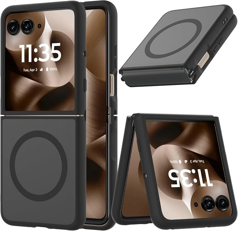 Case for Motorola Razr Ultra 2025/Razr Ultra 2026 Magnetic Cover Phone Case,Slim-Fit Hard PC Bumper Shockproof